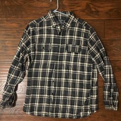 Faded Glory Plaid Long Sleeve Shirt 