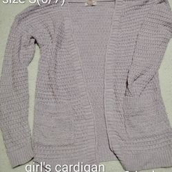 Girl's Cardigan Lilac Size S(6/7) Yellow Cardigan Size Medium $6 Each 