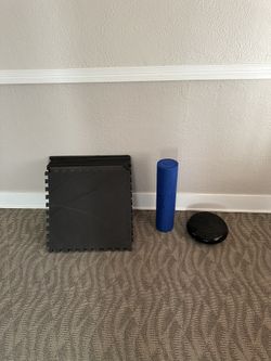 Gym Mats, Foam Roller And Balance Ball