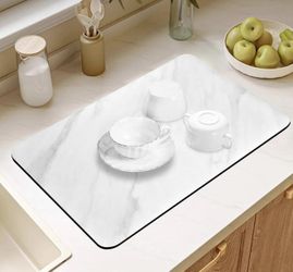 Drying Mats - Marble White