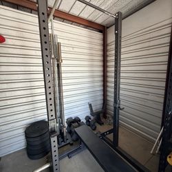 ETE Half Rack Package – Pull-Up Bar, Dip Attachment & Flat Bench