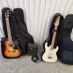 Electric Guitar Set and Amp