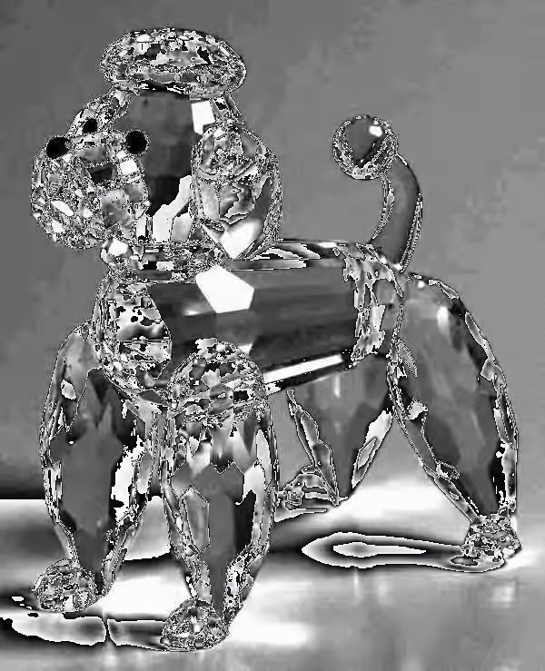 Swarovski Pet’s Corner - Poodle Standing-Clear , Var2 - Boxed