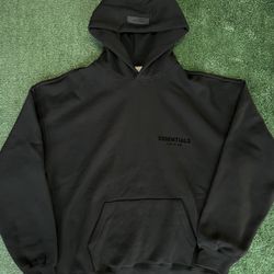Essentials Fear Of God Black Limo Hoodie