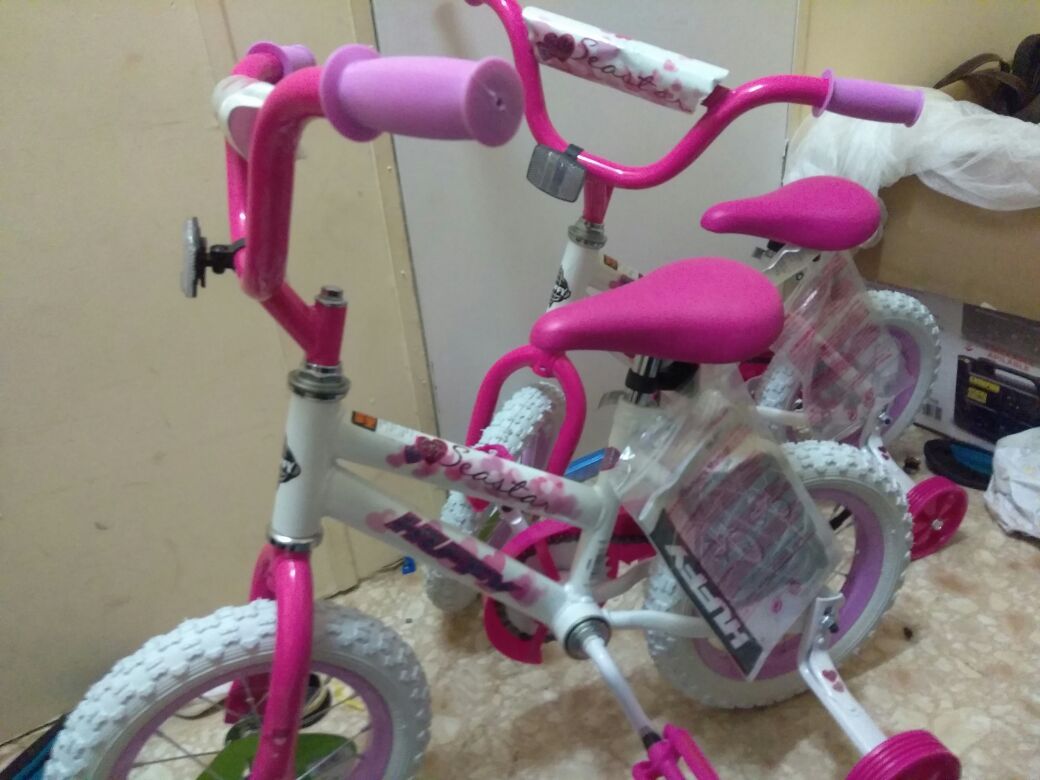 2 brand new 12" huffy kids bikes