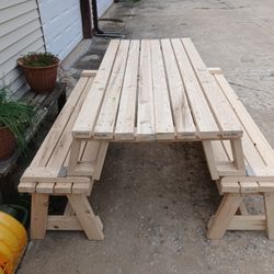 Benches TO PICNIC TABLE 