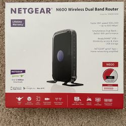 Netgear N600 Wireless Dual Band Router, Model No. WNDR3400