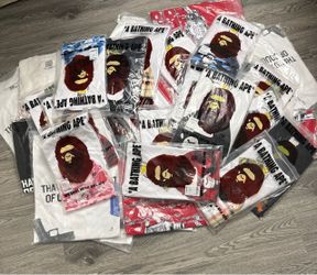 Awful lot of cough and bape shirts