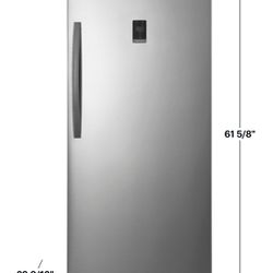 ❄️ NEW Insignia - 13.8 Cu. Ft. Garage Ready Convertible Upright Freezer - Stainless steel