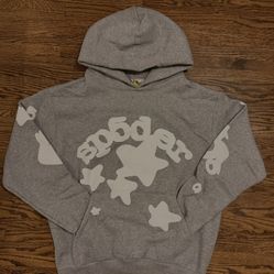 Sp5der Beluga Gray Hoodie
