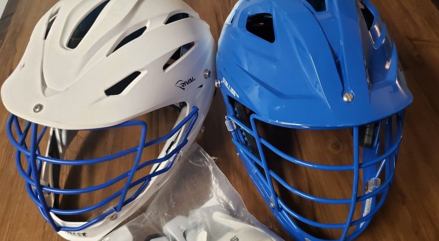 Youth Large Lacrosse Helmets & Medium Shirts