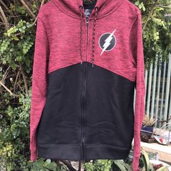 The Flash DC Comics Zip-Up Hoodie Sweat Jacket Men’s S