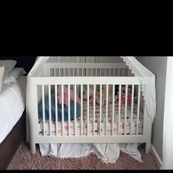 Crib with Mattress, Changing Table With Pad, New Wipes Warmer And Portable Chair