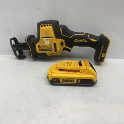 DEWALT DCS369 Atomic 20V Cordless Brushless Compact Reciprocating Saw With Battery 