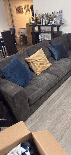 Sectional couch (gray)
