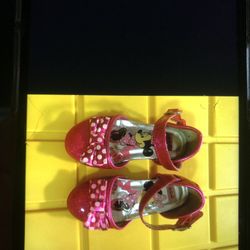 Minnie Mouse Dress Shoes Pink Size 7