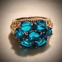 Caribbean Quartz Flora Ring