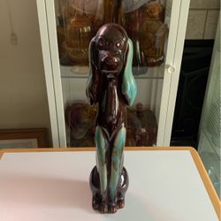 MCM RIES Gem Eyes Tall Dog Statue 