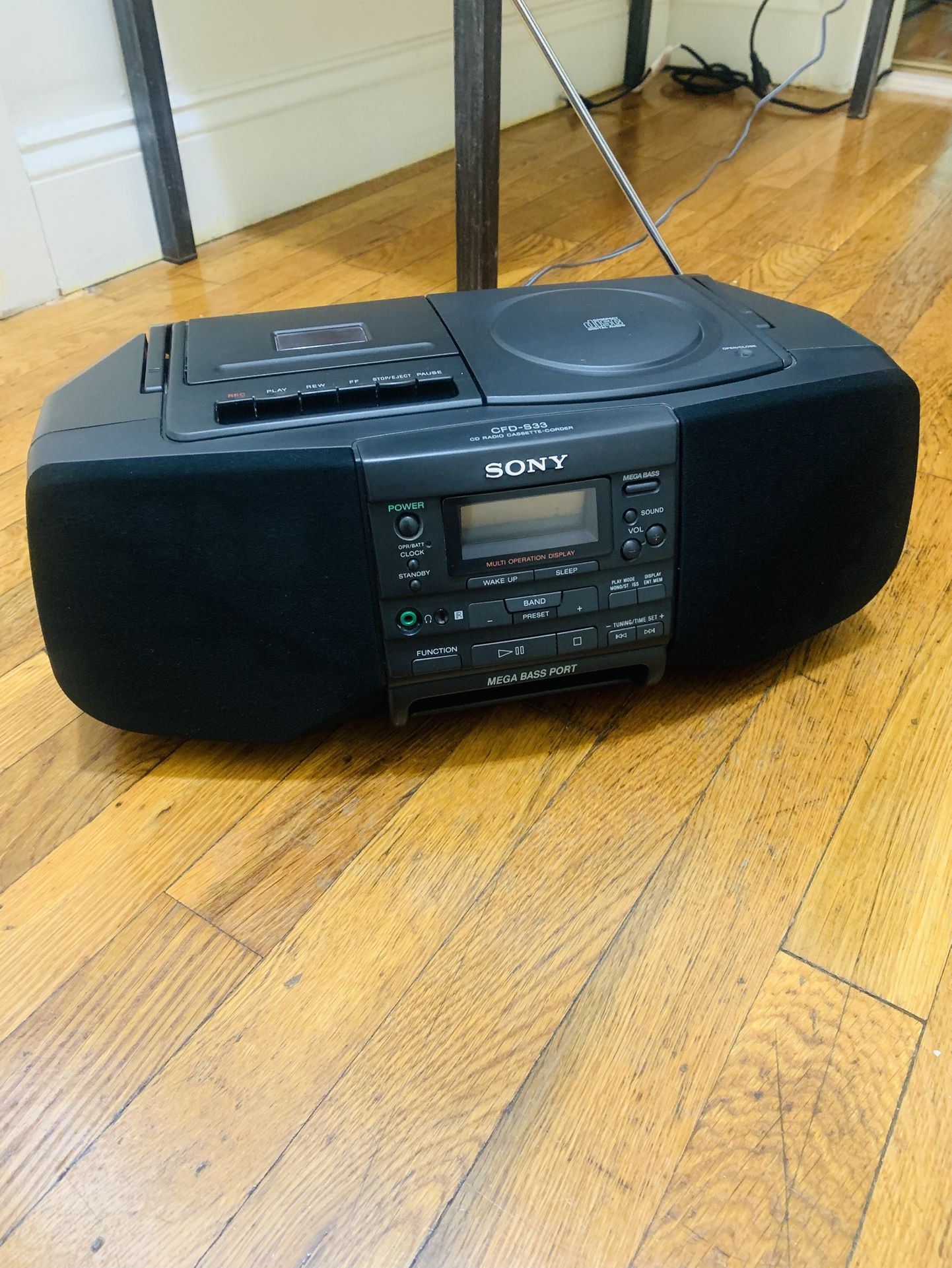 Sony Stereo boombox radio cd cassette recording player