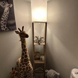 Target Floor Lamp | Light Brown & White