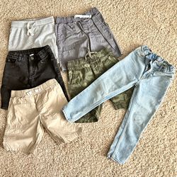 Boys 6 Piece Bundle Size 4/5 Shorts and Pants