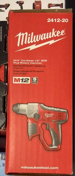Milwaukee M12 12V Lithium-Ion Cordless 1/2 in. SDS-Plus Rotary Hammer (Tool-Only)