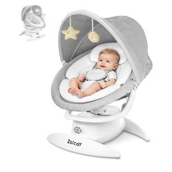 3-in-1 Baby Swing for Infants with Motion Detection