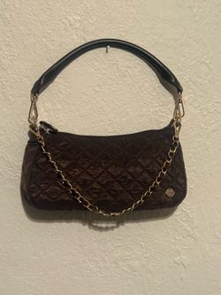 Brown Quilted Shoulder Bag