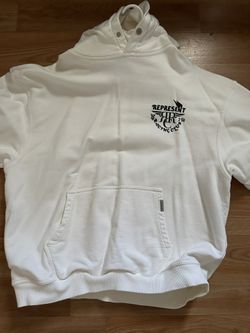 Represent White Hoodie