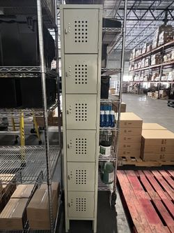 6 Tier Metal Locker New