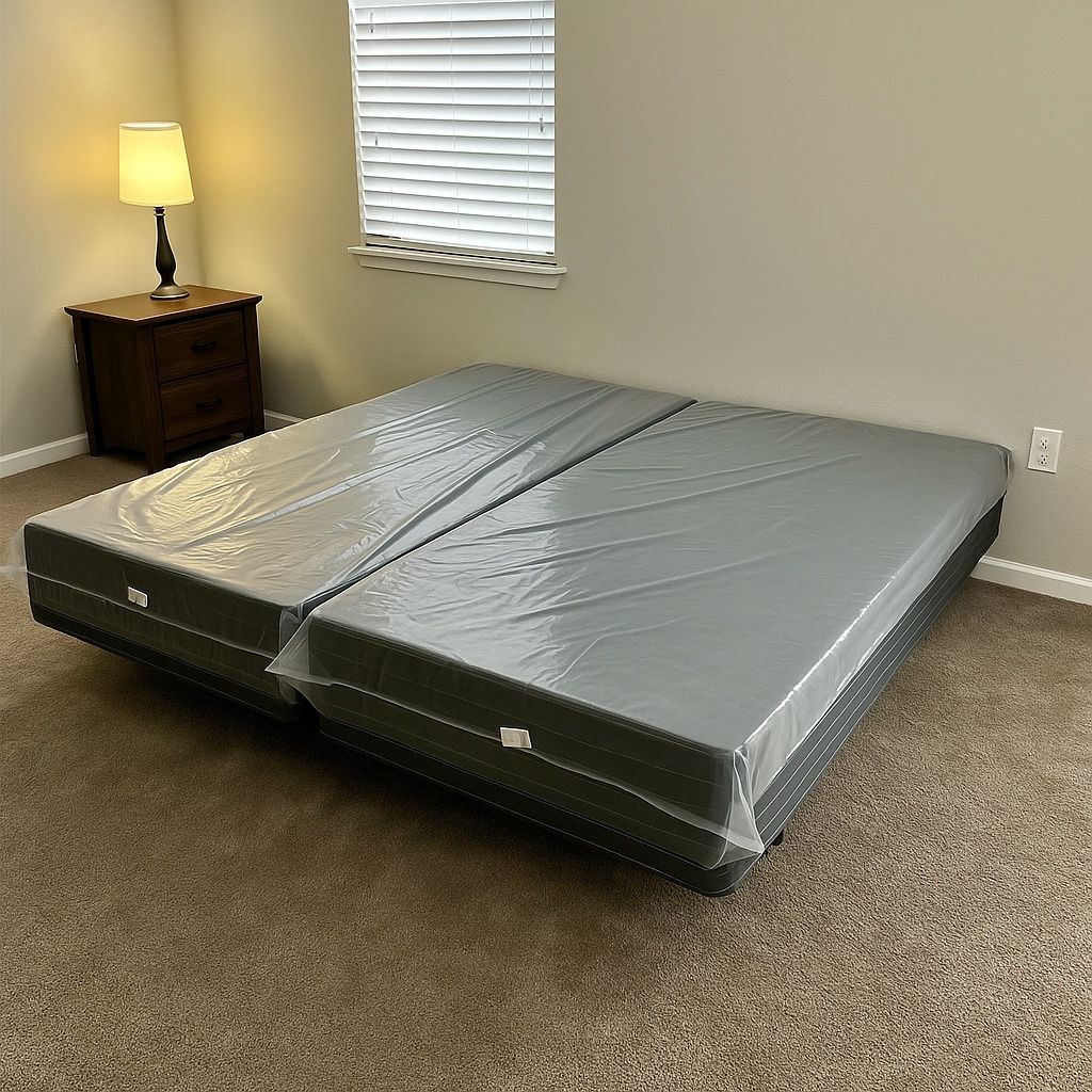 Box Spring King Size. New From Factory, Also Available In Twin-Full-Queen and Cali-King Same Day Delivery 🚚 