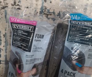 Everbilt foam pipe insulation packs – perfect for preventing condensation  $20 a piece. Bought for 35  Selling brand new Everbilt foam pipe insulation