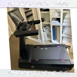 center artist Sunny Health & Fitness Treadmill Exercise at Home