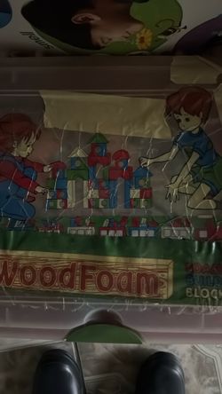 Wood foam blocks