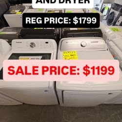 Samsung Washer And Dryer Set 
