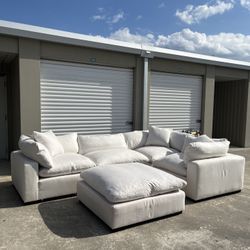 White Sectional Cloud Couch