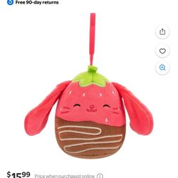 Squismallow Clip Gunda Collectible Plush 