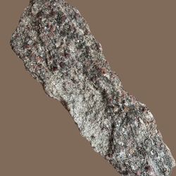 Purple Garnets With Red Quartz. Gemstones Crystals Rocks Minerals