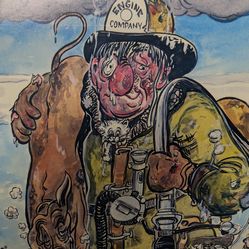 Framed Print" The Hero "by Bob Patterson LAFD (RET)