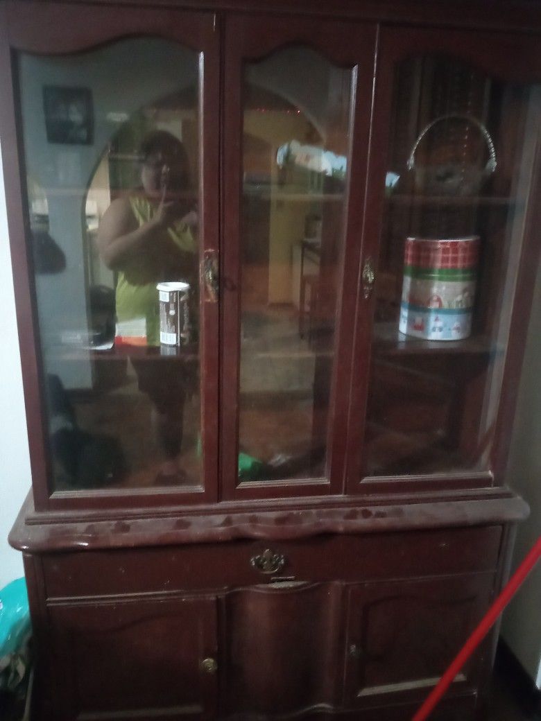 China cabinet and serving. 