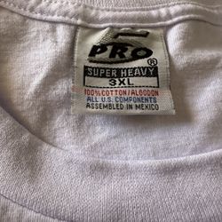 Pro 5 Super Heavy White shirts
