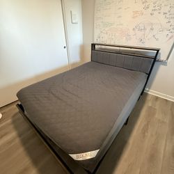 Queen Modern Bedframe + Mattress (sold together or separate)