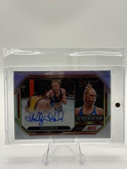 2023 Holly Holm Panini Select silver Prizm Autographe