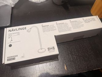 New IKEA Navlinge LED Work Lamp – Black (NIB)
