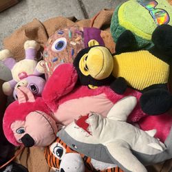  Stuffed Animals Plushie Toys Large Bag