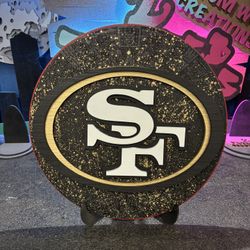 Engraved SF Niners Aztec Calendar 
