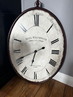Oval Wall Clock 