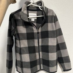 Amazon Essentials Plaid fleece zip up Jacket