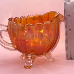 1920's Carnival Glass Cream Pitcher