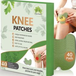 RakRlek Knee patches for pain relief bone on bone Conforming Knee Patch - herbal knee patch Flexible Adhesive Heat Application 40 Pads